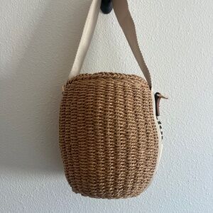 Rattan Bucket Bag